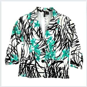 Nue Options Floral Jacket Blazer, PL
